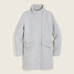 NWT J Crew Cocoon Coat in Italian stadium-cloth wool